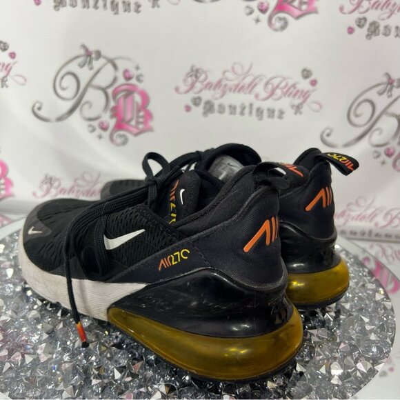 NIKE AIR MAX 270 ESS "COSMIC CLAY" (GS) (DQ0968 001) TRAINERS black orange 🍊 - Picture 5 of 12